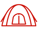 Tent Camping with Shower and Restroom Facilities