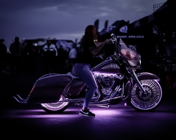 Laura Merritt on her 2014 HD Street Glide Special