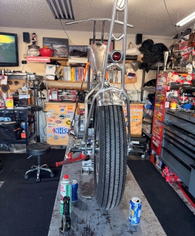 Riley Hansen's custom bike